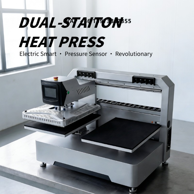 Heat Press Machine - Yeni Stil 16x20 Elektrikli Otomatik Çift
