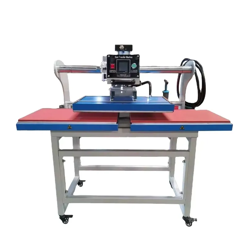 Heat Press Machine - Pnömatik Isı Transfer Makinesi Çift İstasyonlu