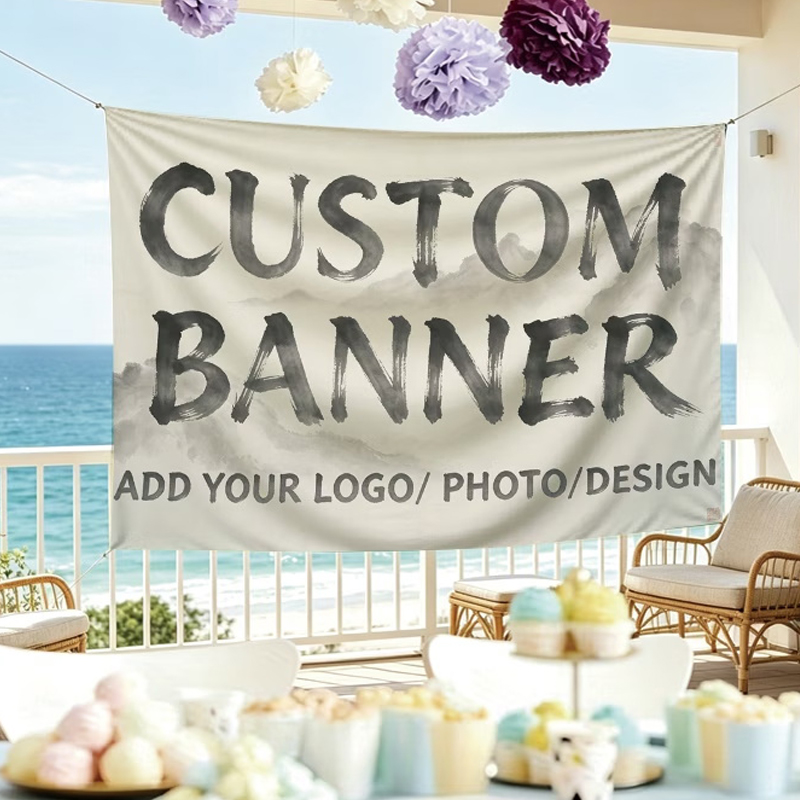 Commercial Printing In Photoshop - Özel Tasarım Bayraklar Açılış Töreni Doğum